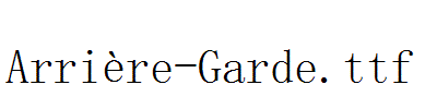 Arrière-Garde.ttf