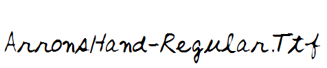 ArronsHand-Regular.Ttf