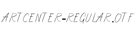 ArtCenter-Regular.otf
