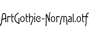ArtGothic-Normal.otf