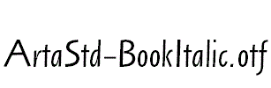 ArtaStd-BookItalic.otf