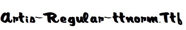 Artis-Regular-ttnorm.Ttf