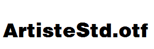 ArtisteStd.otf
