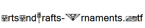 ArtsAndCrafts-Ornaments.otf