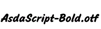 AsdaScript-Bold.otf