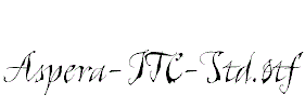 Aspera-ITC-Std.otf