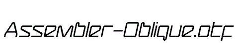 Assembler-Oblique.otf