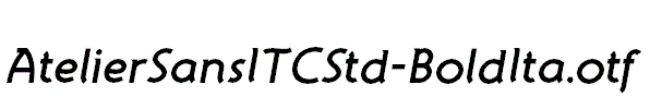 AtelierSansITCStd-BoldIta.otf