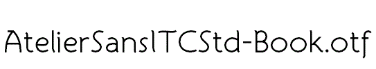 AtelierSansITCStd-Book.otf