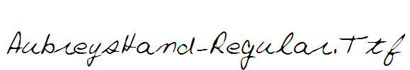 AubreysHand-Regular.Ttf