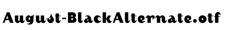 August-BlackAlternate.otf
