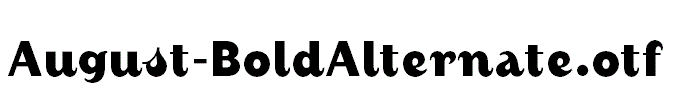 August-BoldAlternate.otf