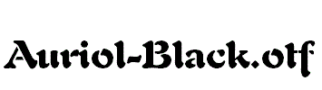 Auriol-Black.otf