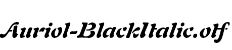Auriol-BlackItalic.otf