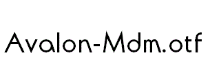 Avalon-Mdm.otf