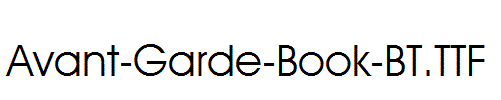 Avant-Garde-Book-BT.TTF