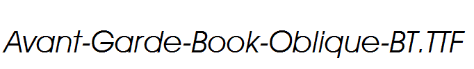 Avant-Garde-Book-Oblique-BT.TTF
