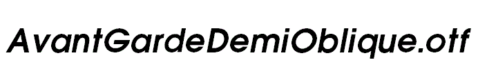 AvantGardeDemiOblique.otf
