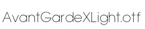 AvantGardeXLight.otf