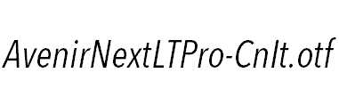 AvenirNextLTPro-CnIt.otf
