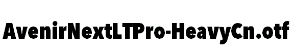 AvenirNextLTPro-HeavyCn.otf