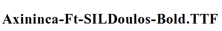 Axininca-Ft-SILDoulos-Bold.TTF
