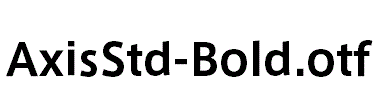 AxisStd-Bold.otf
