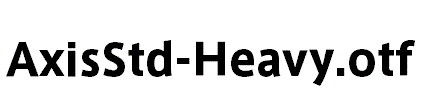 AxisStd-Heavy.otf
