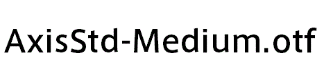AxisStd-Medium.otf