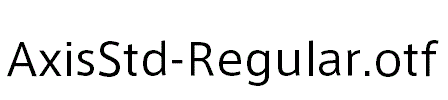 AxisStd-Regular.otf