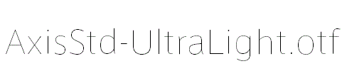AxisStd-UltraLight.otf