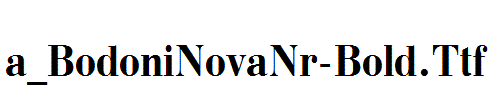 a_BodoniNovaNr-Bold.Ttf