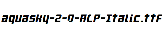 aquasky-2-0-ALP-Italic.ttf