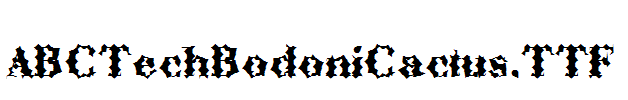 ABCTechBodoniCactus.TTF