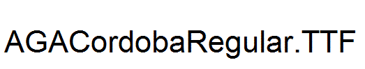AGACordobaRegular.TTF