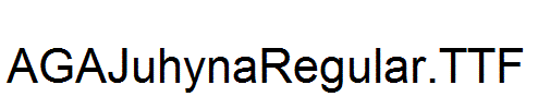 AGAJuhynaRegular.TTF