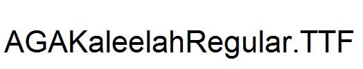 AGAKaleelahRegular.TTF