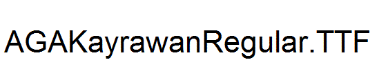 AGAKayrawanRegular.TTF
