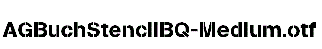 AGBuchStencilBQ-Medium.otf