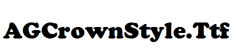 AGCrownStyle.Ttf