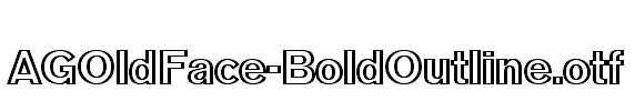 AGOldFace-BoldOutline.otf