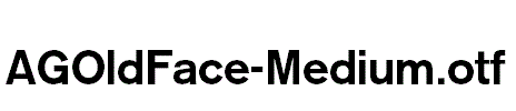 AGOldFace-Medium.otf