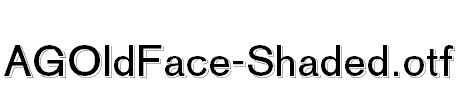 AGOldFace-Shaded.otf