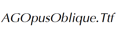 AGOpusOblique.Ttf