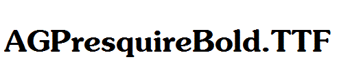 AGPresquireBold.TTF