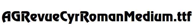 AGRevueCyrRomanMedium.ttf