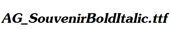 AG_SouvenirBoldItalic.ttf