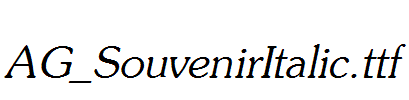 AG_SouvenirItalic.ttf