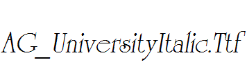 AG_UniversityItalic.Ttf