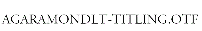 AGaramondLT-Titling.otf